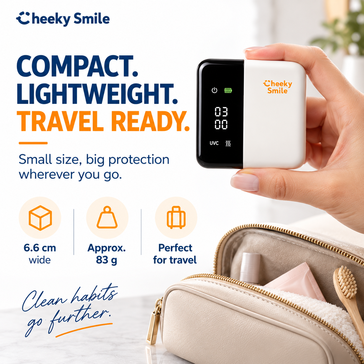 The Master Suite - 2 Aura Toothbrush Sanitisers by Cheeky Smile
