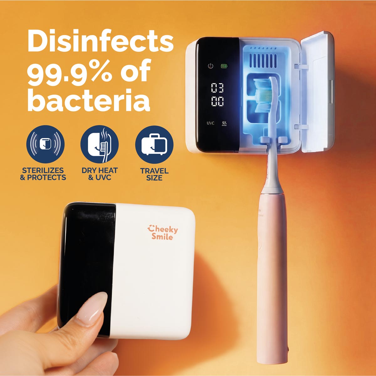 The Aura Toothbrush Sanitiser by Cheeky Smile